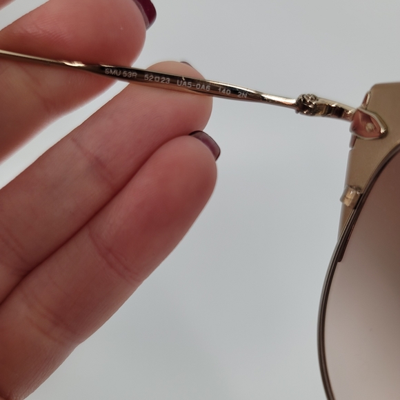 Miu Miu Sunglasses SMU-53R 52mm Brown Burgundy with Box and Case - Picture 6 of 10